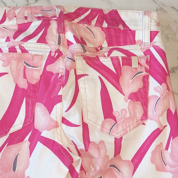 Joe's Jeans high-rise floral print crop jeans, size 28 - Picture 6 of 8